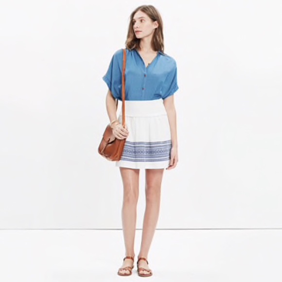 Madewell Dresses & Skirts - Madewell Skyline Cabana Jacquard A-Line Skirt 2